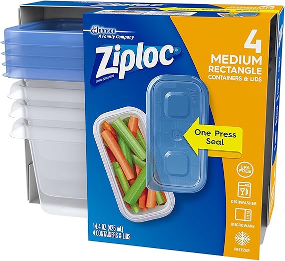 Ziploc Food Storage Meal Prep Containers