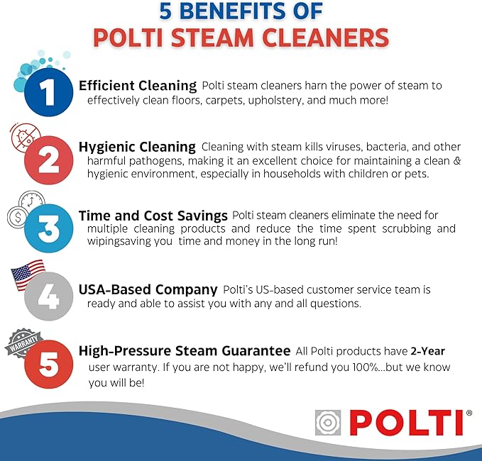 POLTI Vaporetto Smart Steam Mop and Steam Cleaner