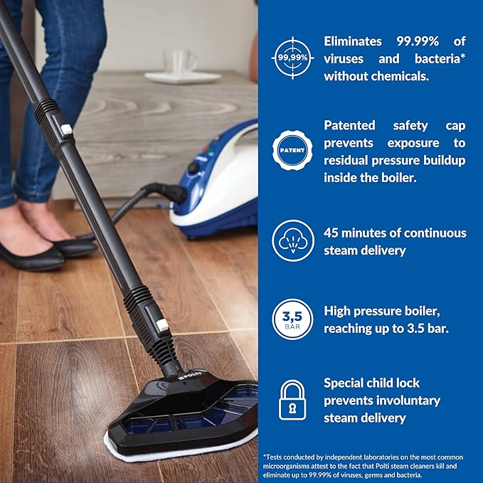 POLTI Vaporetto Smart Steam Mop and Steam Cleaner